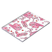 Cowgirl Coquette Pink Notitieboek (Linkerzijde)