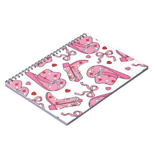 Cowgirl Coquette Pink Notitieboek (Linkerzijde)