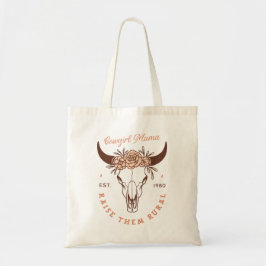 Cowgirl country mama homestead sahm boerderij leve tote bag