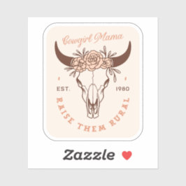 Cowgirl country moeder homestead boerderij leven e sticker