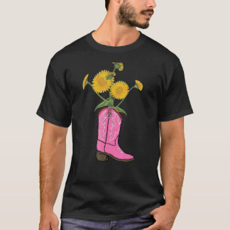 Cowgirl Country Western Laarzen Meisjes Jeugd Kind T-shirt
