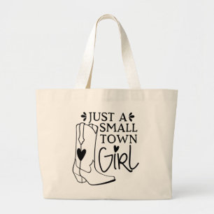 Cowgirl Cowboy Laarzen Country Western Paardenlief Grote Tote Bag