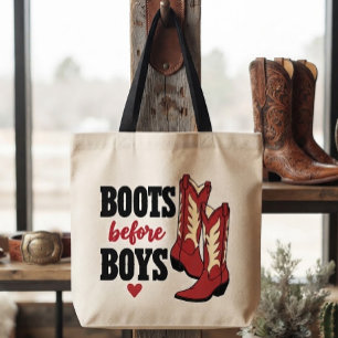 Cowgirl Cowboy Laarzen Western Country Line Dancin Tote Bag