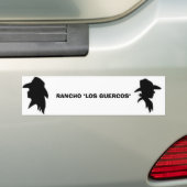 Cowgirl, Cowboy, RANCHO Bumpersticker (Op auto)