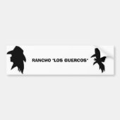 Cowgirl, Cowboy, RANCHO Bumpersticker (Voorkant)
