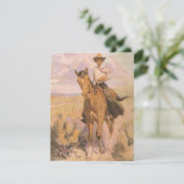  Cowgirl Cowboy, vrouw op paard van Dunton (Staand voorkant)