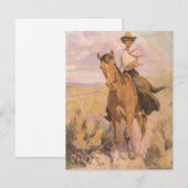  Cowgirl Cowboy, vrouw op paard van Dunton (Voorkant / Achterkant)