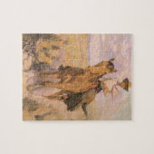  Cowgirl Cowboy, vrouw op paard van Dunton Legpuzzel (Horizontaal)
