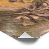  Cowgirl Cowboy, vrouw op paard van Dunton Poster (Hoek)