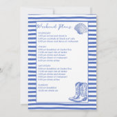 Cowgirl Cowgirl Bachelorette weekend Kaart (Achterkant)