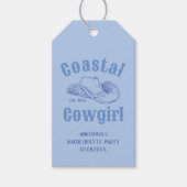 Cowgirl Cowgirl Beach Bachelorette Party Cadeaulabel (Voorkant)