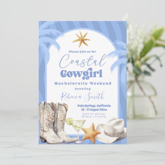 Cowgirl Cowgirl Zomer Bachelorette Route Kaart (Staand voorkant)