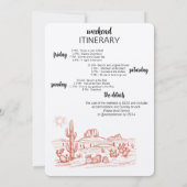 Cowgirl Crew Bachelorette Bash Kaart (Achterkant)