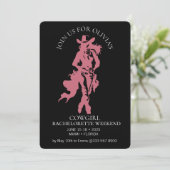 Cowgirl Crew Bachelorette Bash Kaart (Staand voorkant)