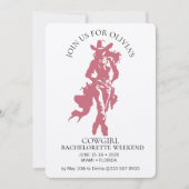 Cowgirl Crew Bachelorette Feest Kaart (Voorkant)