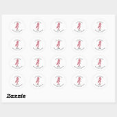 Cowgirl Crew Bachelorette Feest Ronde Sticker (Vel)