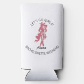 Cowgirl Crew Bachelorette Feest Seltzer Blikjeskoeler (Achterkant)