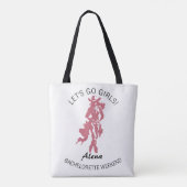 Cowgirl Crew Bachelorette Feest Tote Bag (Achterkant)