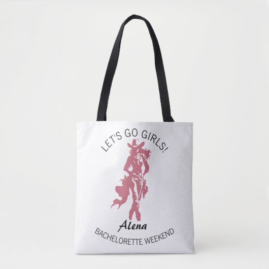 Cowgirl Crew Meisjesachtig Afscheidsfeest Tote Bag (Voorkant)