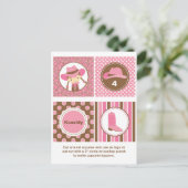 Cowgirl Cupcake Toppers Briefkaart (Staand voorkant)