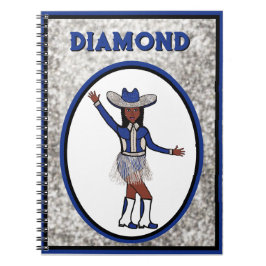 Cowgirl Dancer Blauw Zilver Notitieboek #1