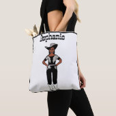 Cowgirl Dancer Tas Black Silver Fringe A (Dichtbij)
