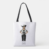 Cowgirl Dancer Tas Black Silver Fringe B (Achterkant)