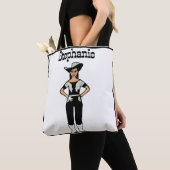 Cowgirl Dancer Tas Black Silver Fringe B (Dichtbij)