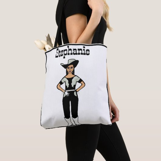 Cowgirl Dancer Tas Black Silver Fringe B (Dichtbij)