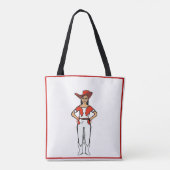 Cowgirl Dancer Tas White Red Fringe B (Achterkant)