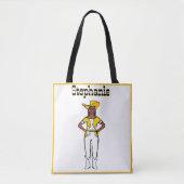 Cowgirl Dancer Tas Wit Geel Fringe A (Voorkant)