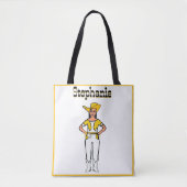 Cowgirl Dancer Tas Wit Geel Fringe B (Voorkant)