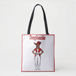 Cowgirl Dancer Tas Witte Rode Fringe A