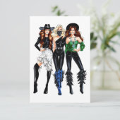  Cowgirl Dank je wel Bedankkaart (Staand voorkant)