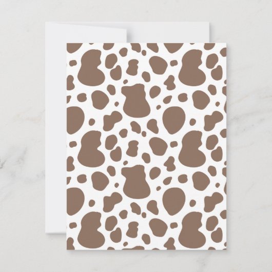 Cowgirl Dank je wel | Meisje Wester Hartelijk dank Bedankkaart (Achterkant)