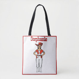 Cowgirl Danser Tote Wit Rode Franje B Bag