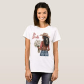 cowgirl de bruid t-shirt (Voorkant volledig)