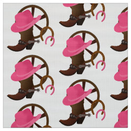 Cowgirl Design White Stof