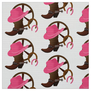 Cowgirl Design White Stof