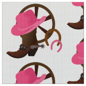 Cowgirl Design White Stof (Close Up)