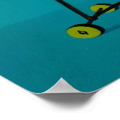 Cowgirl die de Pijn van de Pijn van de Paard omhoo Poster (Hoek)