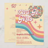 Cowgirl Disco 70's Retro vrijgezellenweekend Kaart (Voorkant / Achterkant)