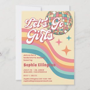 Cowgirl Disco 70's Retro vrijgezellenweekend Kaart