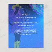 Cowgirl Disco Bachelorette Laatste Rit Rodeo Flyer (Achterkant)