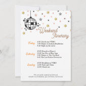 Cowgirl Disco Bachelorette Let's Go Meisjes Kaart (Achterkant)