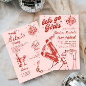 Cowgirl Disco Bachelorette Rodeo Weekendend Kaart