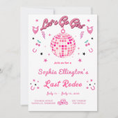 Cowgirl Disco Bachelorette Weekend Reisplan Kaart (Voorkant)