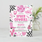 Cowgirl Disco Bachelorette Weekend Route Kaart (Staand voorkant)