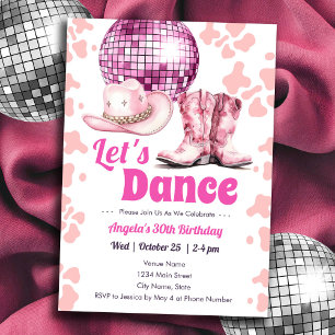 Cowgirl Disco Dance Party Volwassen Verjaardag Kaart
