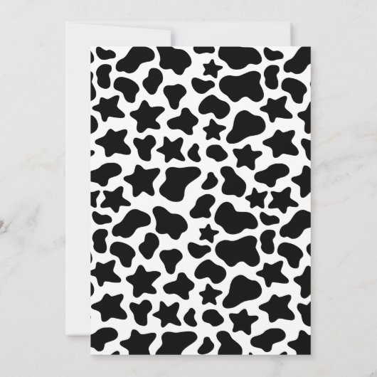 Cowgirl Disco Eerste Rodeo Verjaardagsuitnodiging Kaart (Achterkant)